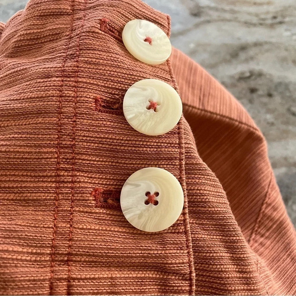 Free People Button Front Cotton Blend Skirt/ Every Minute Every Hour Mini Skirt - Picture 5 of 12